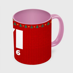 Кружка 3D GTA 6 new year, цвет: 3D-белый + розовый