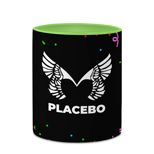 Кружка цветная Placebo конфети / 3D-Белый + светло-зеленый – фото 2