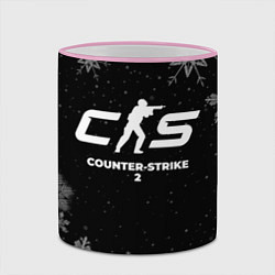 Кружка 3D Снежный Counter-Strike 2, цвет: 3D-розовый кант — фото 2