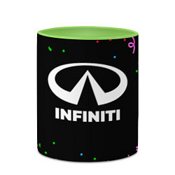 Кружка 3D Infiniti конфети, цвет: 3D-белый + светло-зеленый — фото 2