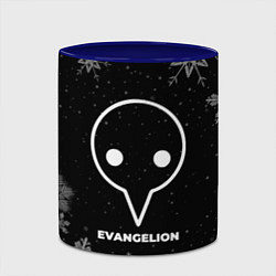 Кружка 3D Снежный Evangelion, цвет: 3D-белый + синий — фото 2