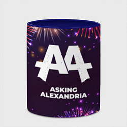 Кружка 3D Праздничный Asking Alexandria, цвет: 3D-белый + синий — фото 2