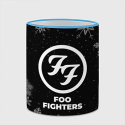 Кружка 3D Снежный Foo Fighters, цвет: 3D-небесно-голубой кант — фото 2