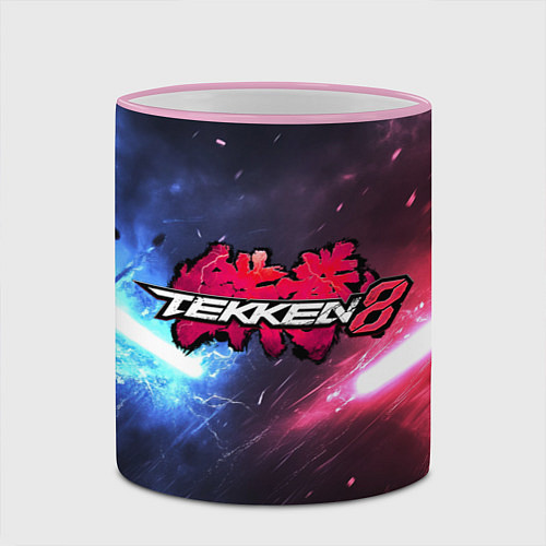 Кружка цветная Сопротивление в Tekken 8 / 3D-Розовый кант – фото 2