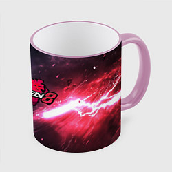 Кружка 3D Сопротивление в Tekken 8, цвет: 3D-розовый кант