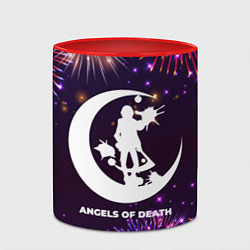 Кружка 3D Праздничный Angels of Death, цвет: 3D-белый + красный — фото 2
