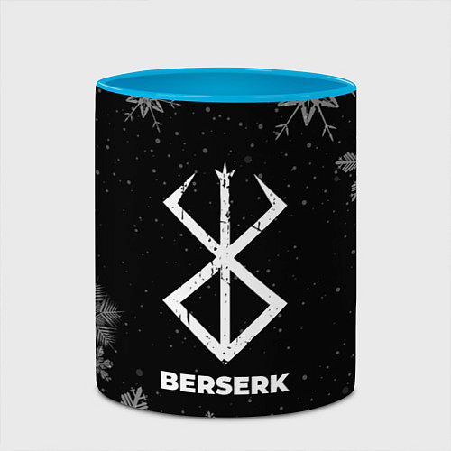 Кружка цветная Снежный Berserk / 3D-Белый + небесно-голубой – фото 2