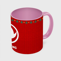 Кружка 3D Dongfeng new year, цвет: 3D-белый + розовый