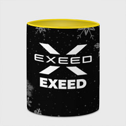 Кружка 3D Снежный Exeed, цвет: 3D-белый + желтый — фото 2