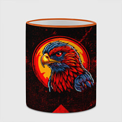 Кружка 3D Орел Атланта Хокс, цвет: 3D-оранжевый кант — фото 2
