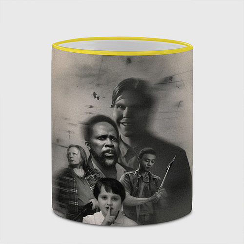 Кружка цветная Персонажи Извне / 3D-Желтый кант – фото 2