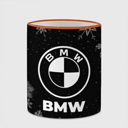 Кружка 3D Снежный BMW, цвет: 3D-оранжевый кант — фото 2