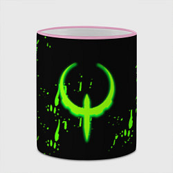 Кружка 3D Quake брызги кислотных красок, цвет: 3D-розовый кант — фото 2