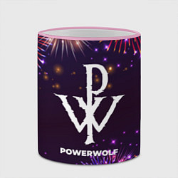 Кружка 3D Праздничный Powerwolf, цвет: 3D-розовый кант — фото 2
