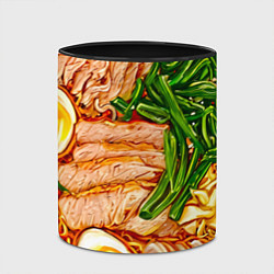 Кружка 3D Суп рамен, цвет: 3D-белый + черный — фото 2