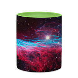 Кружка 3D Uy scuti star - neon space, цвет: 3D-белый + светло-зеленый — фото 2
