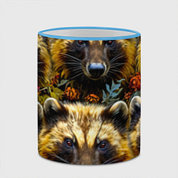Кружка 3D Росомахи, цвет: 3D-небесно-голубой кант — фото 2
