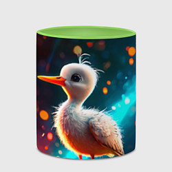 Кружка 3D Аистенок, цвет: 3D-белый + светло-зеленый — фото 2