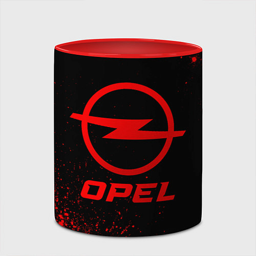 Кружка цветная Opel - red gradient / 3D-Белый + красный – фото 2