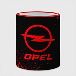 Кружка 3D Opel - red gradient, цвет: 3D-красный кант — фото 2