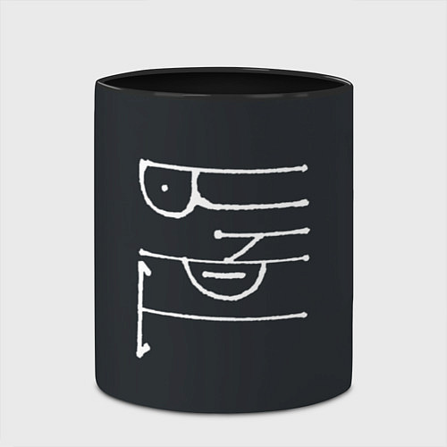 Кружка цветная Таня - белая надпись / 3D-Белый + черный – фото 2