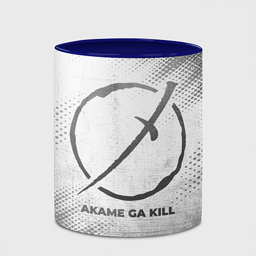 Кружка цветная Akame ga Kill - white gradient / 3D-Белый + синий – фото 2