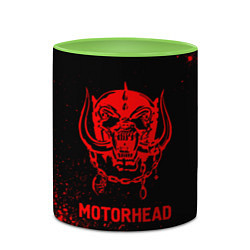 Кружка 3D Motorhead - red gradient, цвет: 3D-белый + светло-зеленый — фото 2