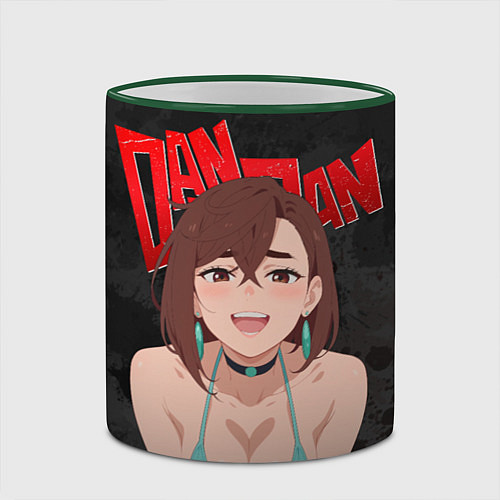 Кружка цветная Momo Boobs / 3D-Зеленый кант – фото 2