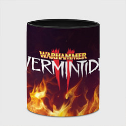Кружка 3D Vermintide 2 Warhammer logo, цвет: 3D-белый + черный — фото 2