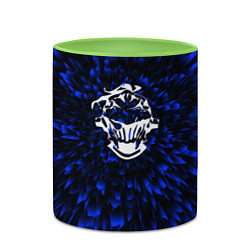 Кружка 3D Goblin Slayer blue energy, цвет: 3D-белый + светло-зеленый — фото 2