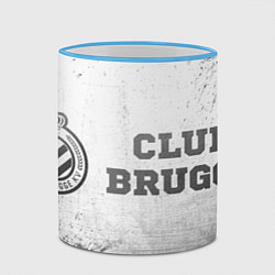 Кружка 3D Club Brugge - white gradient по-горизонтали, цвет: 3D-небесно-голубой кант — фото 2