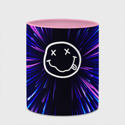 Кружка цветная Nirvana neon energy / 3D-Белый + розовый – фото 2