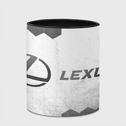 Кружка 3D Lexus - white gradient по-горизонтали, цвет: 3D-белый + черный — фото 2
