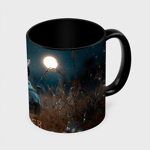 Кружка цветная Stronghold Crusader рыцарь котенок / 3D-Белый + черный – фото 1