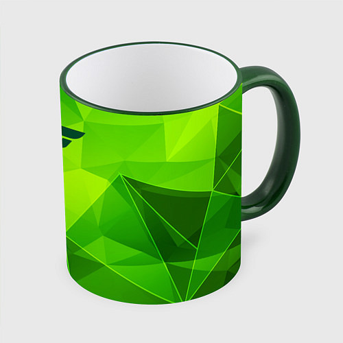 Кружка цветная Forza Horizon green poly / 3D-Зеленый кант – фото 1