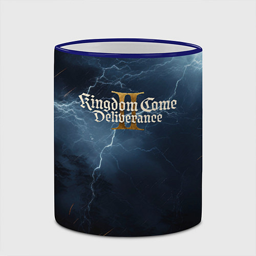 Кружка цветная Kingdom Come Deliverance 2 blue sky / 3D-Синий кант – фото 2