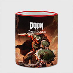 Кружка 3D Doom slayer Doom the dark ages, цвет: 3D-красный кант — фото 2