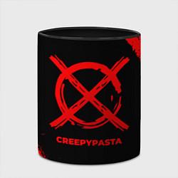 Кружка 3D CreepyPasta - red gradient, цвет: 3D-белый + черный — фото 2