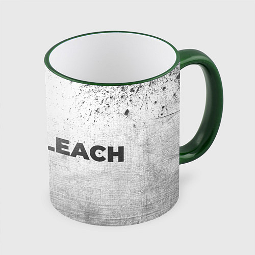 Кружка цветная Bleach - white gradient по-горизонтали / 3D-Зеленый кант – фото 1
