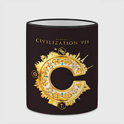 Кружка 3D Civilization VII, цвет: 3D-черный кант — фото 2