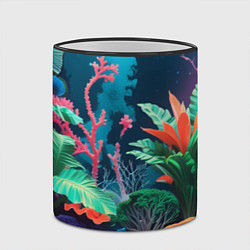 Кружка 3D Морские растения, цвет: 3D-черный кант — фото 2