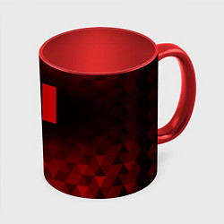 Кружка 3D GTA 6 red poly, цвет: 3D-белый + красный