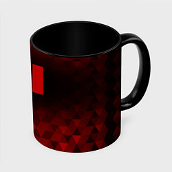 Кружка 3D GTA 6 red poly, цвет: 3D-белый + черный
