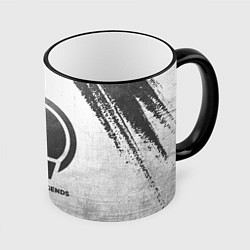 Кружка 3D League of Legends - white gradient, цвет: 3D-черный кант