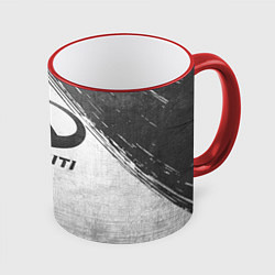 Кружка 3D Infiniti - white gradient, цвет: 3D-красный кант