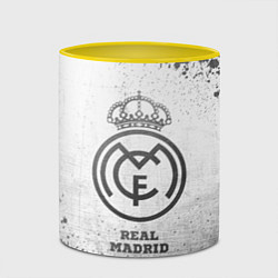 Кружка 3D Real Madrid - white gradient, цвет: 3D-белый + желтый — фото 2