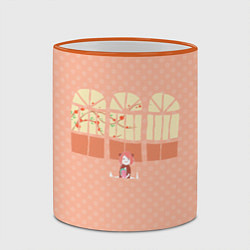 Кружка 3D Spy x Family Anya Cute, цвет: 3D-оранжевый кант — фото 2