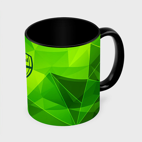 Кружка цветная Arsenal green poly / 3D-Белый + черный – фото 1