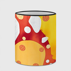 Кружка 3D Теплая африканская абстракция, цвет: 3D-черный кант — фото 2