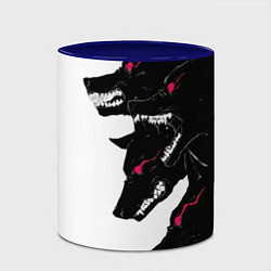 Кружка 3D Волки, цвет: 3D-белый + синий — фото 2